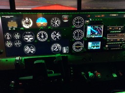 Cockpit - modèle d'avion complexe