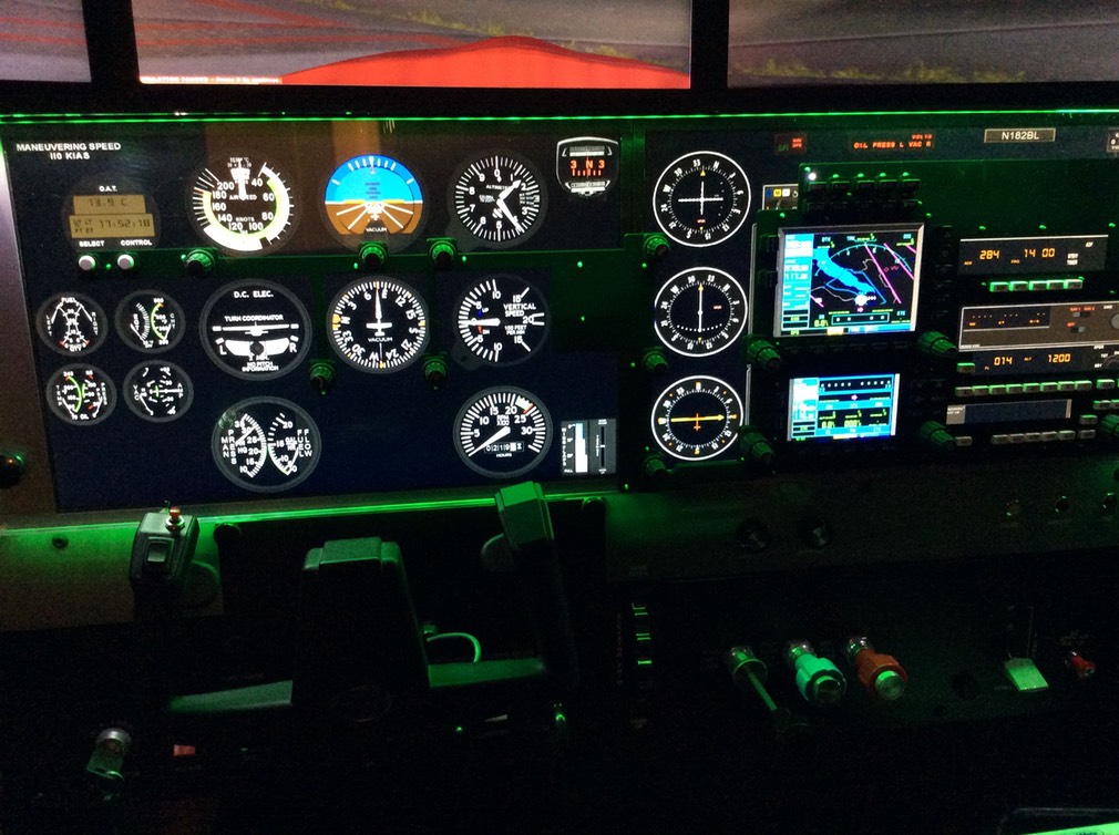 Cockpit - complex airplane